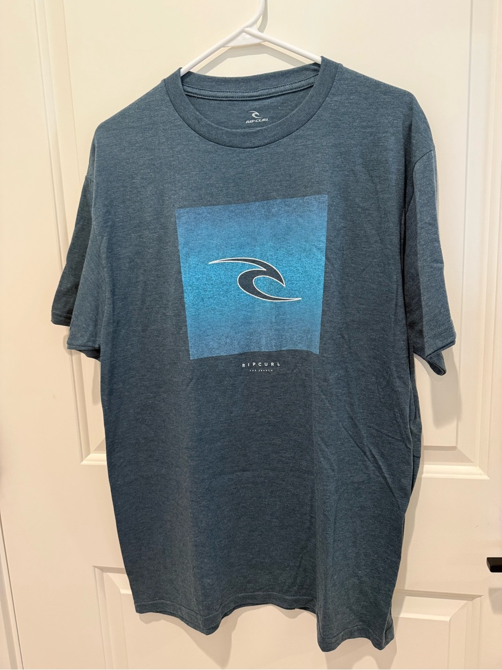 Rip Curl Standard Fit Graphic Logo Tee Blue Heather Men's Large